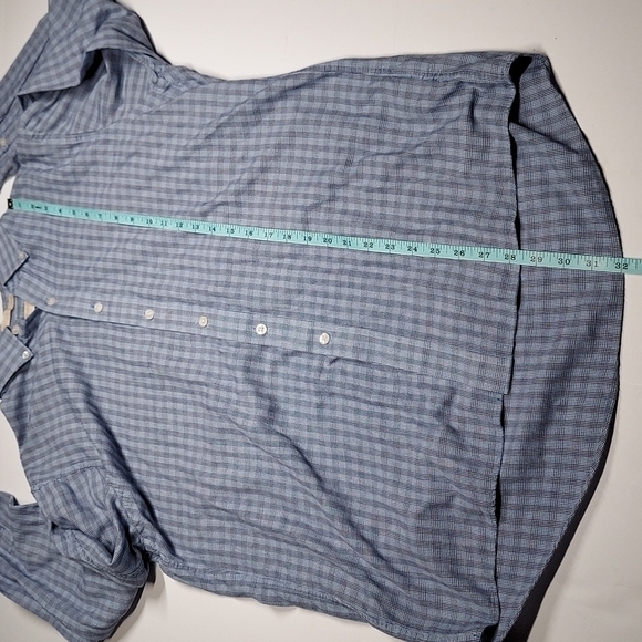 Michael Kors plaid Button Down Shirt 👕 16- 34/35 - Picture 7 of 8